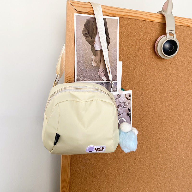 Women's Simple Niche Versatile Shell Canvas Printed Women's Shoulder Bag