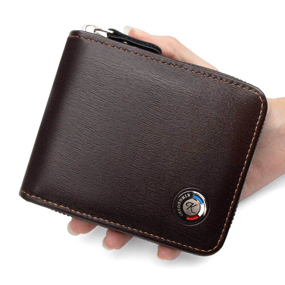 Men's Popular Metal Element Short Necklace Multiple Slots Men's Wallet