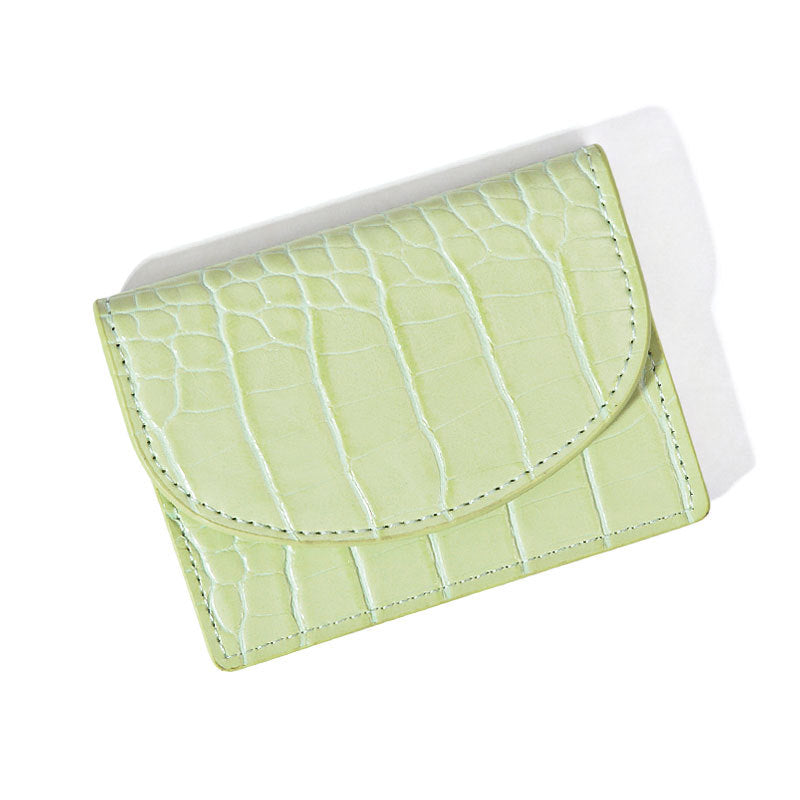 Women's Heavy Korean Style Sier Simple Cover Ladies Wallets