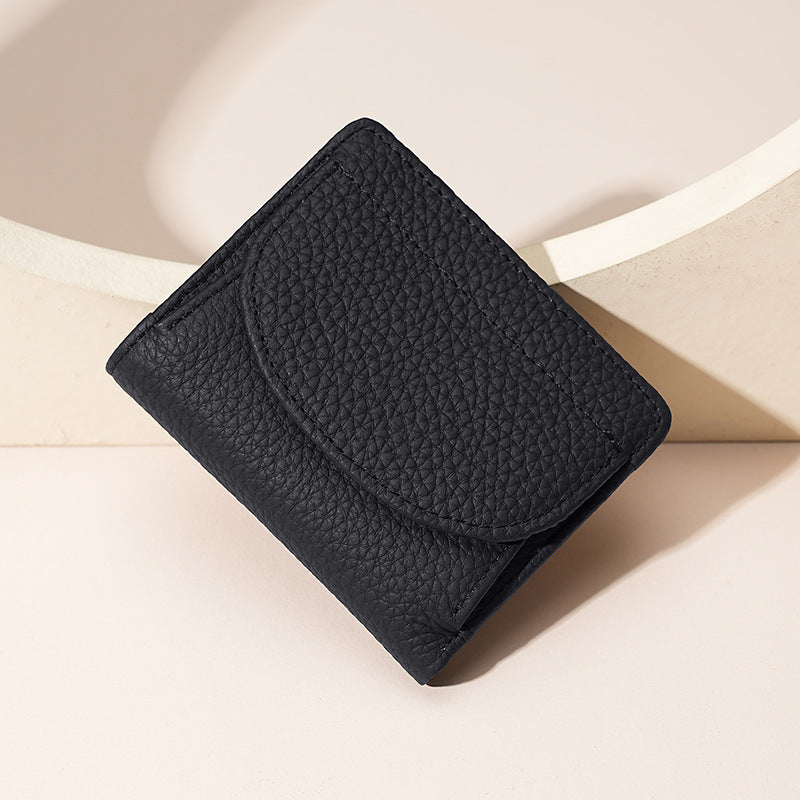 Pretty Women's Genuine Leather Swiping Mini Ladies Wallet