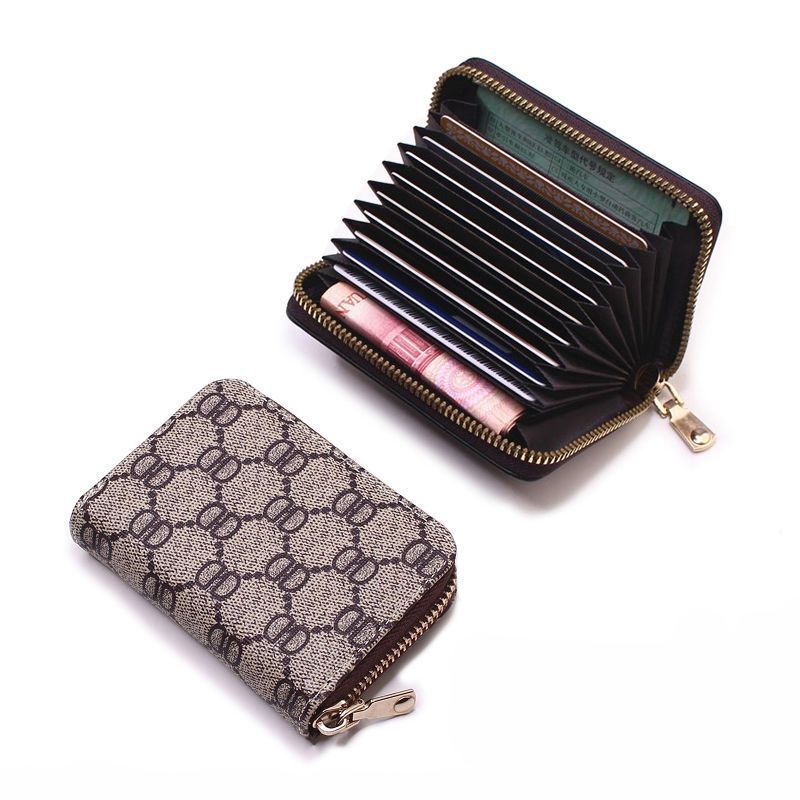 Men's Clearance Zipper Female Driving License Leather Card Holder