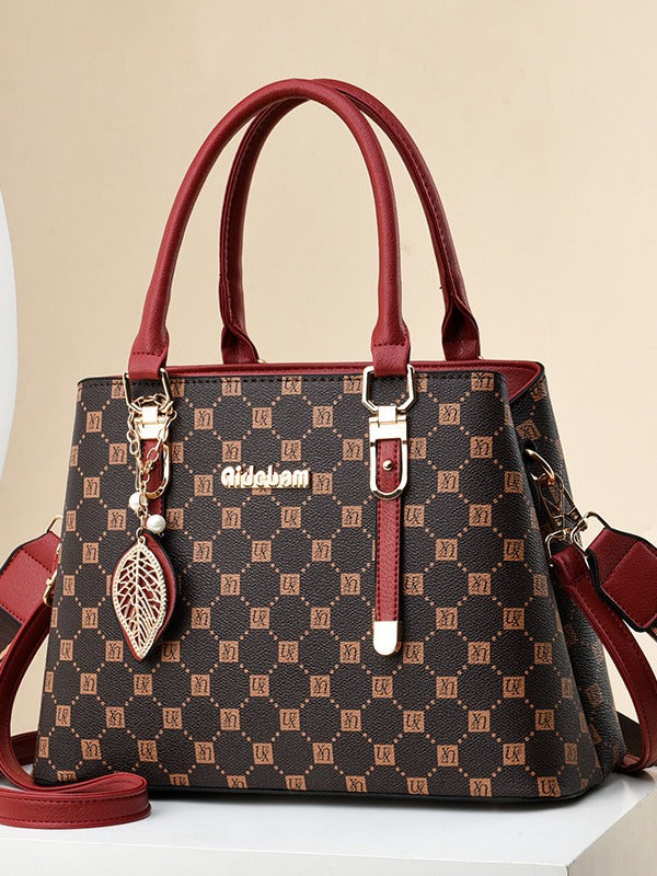 Large Capacity Fashionable Simple Western Style Handbags