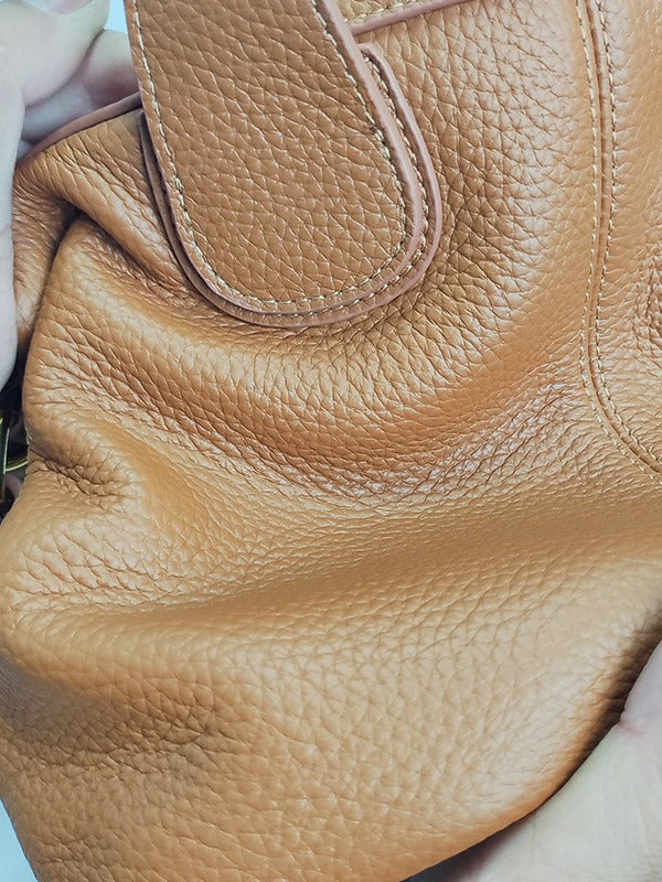 Women's Leather First Layer Cowhide Large Capacity Handbags