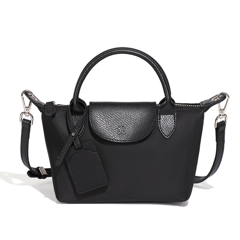 Women's French Style Mini Fashion Simple Dumpling Nylon Waterproof Lightweight Phone Bags