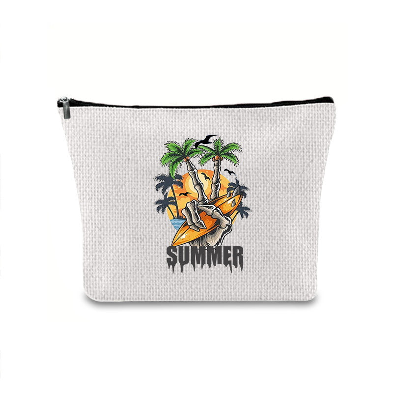 Printing Buggy Large Capacity Simple Zipper Makeup Bag