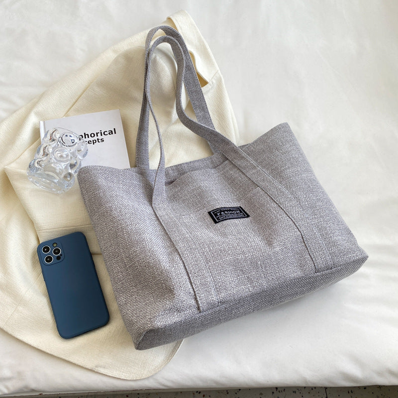 Women's Fashion Portable Shopping Large Simple Outing Shoulder Bags