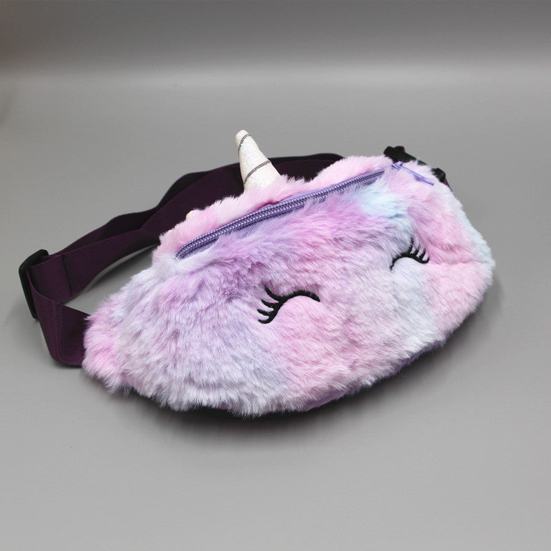 Children's Winter Plush Unicorn Cartoon Cute Bags
