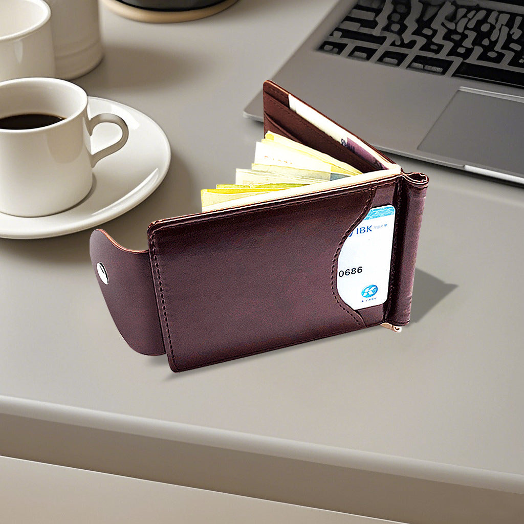 Men's Leather Short Fashion Usd Korean Men's Wallet
