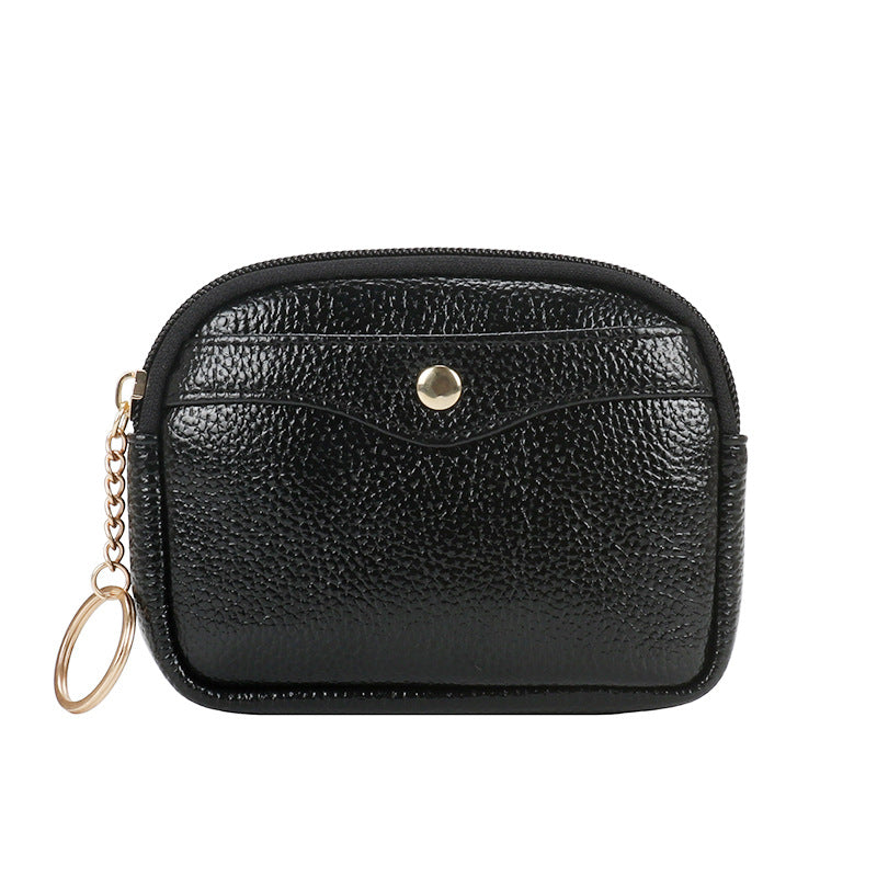 Women's Korean Style Shell Simple Soft Leather Coin Purses