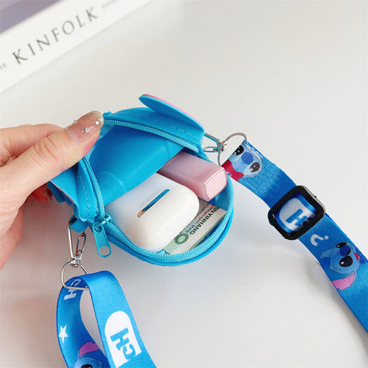 Cartoon Change Silicone Stitch Style Boy Coin Purses