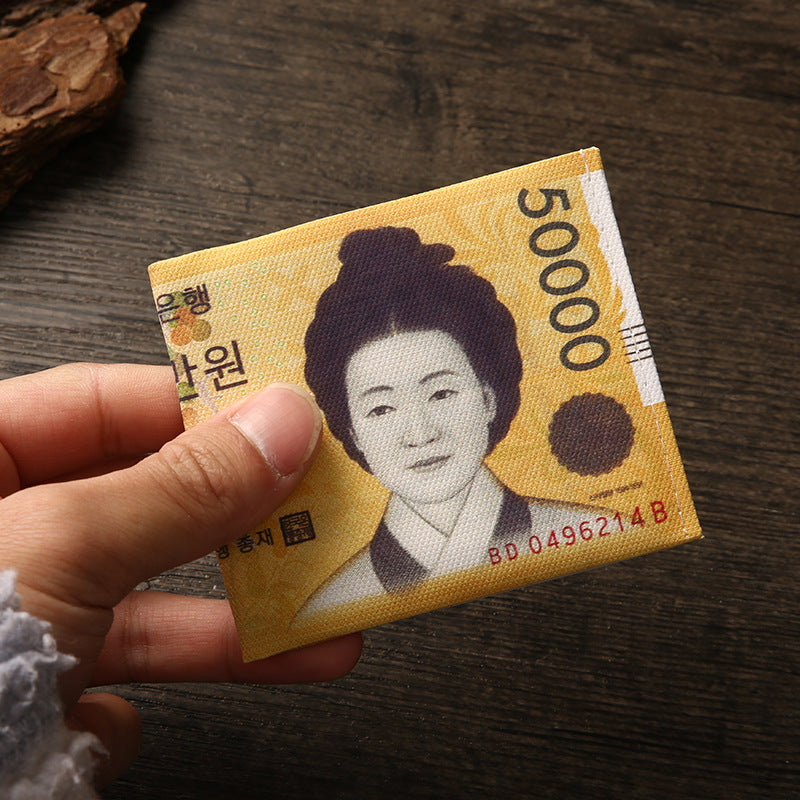 Men's Creative Dollar Printing Various Countries Pattern Men's Wallet