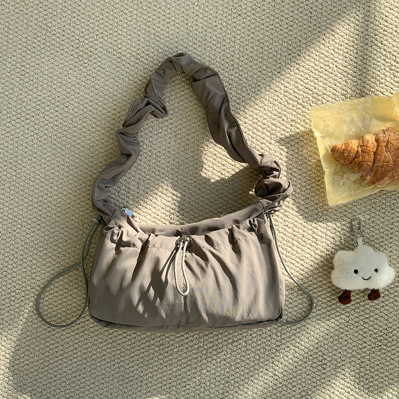 Pleated Underarm Cloud Simple Graceful Korean Shoulder Bags