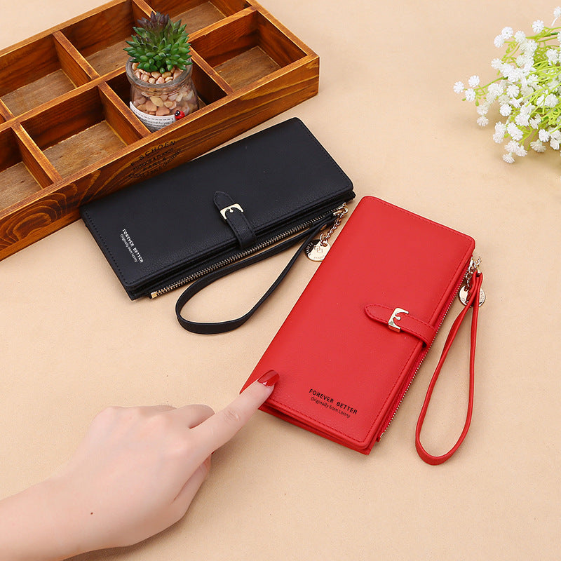 Women's Korean Solid Color Large Capacity Wrist Handbags