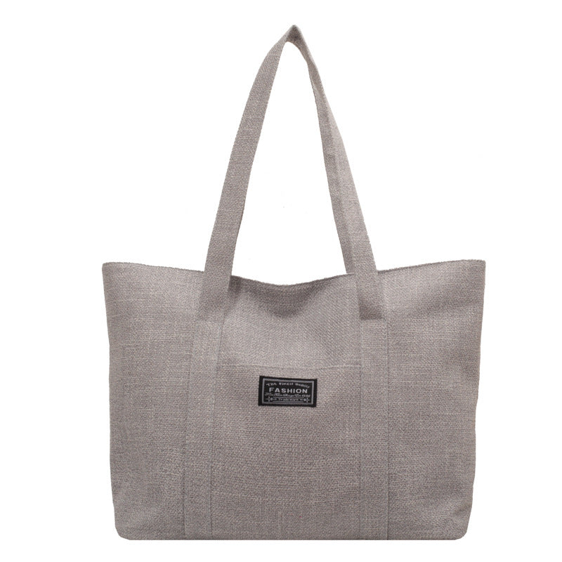 Women's Fashion Portable Shopping Large Simple Outing Shoulder Bags
