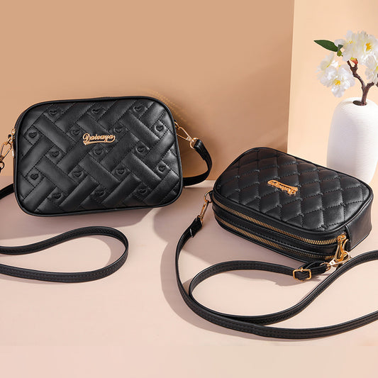 Versatile Women's Fashion Diamond Pocket Mobile Crossbody Bags