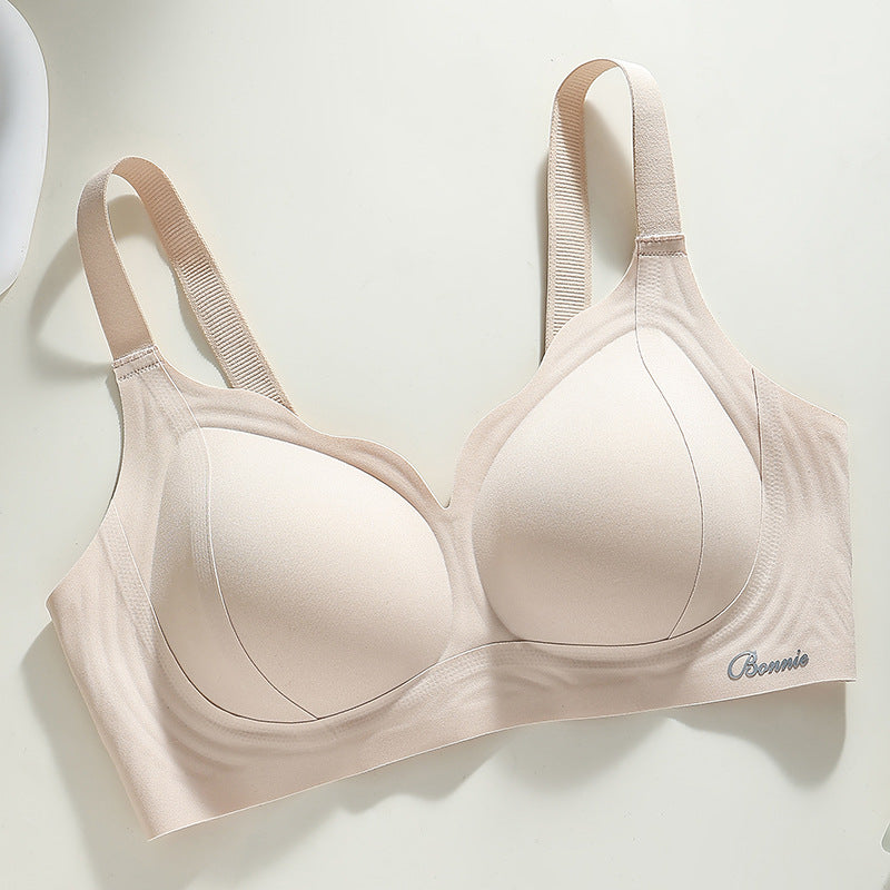Women's Soft Support Seamless Breast Holding Underwear Big Chest Bras