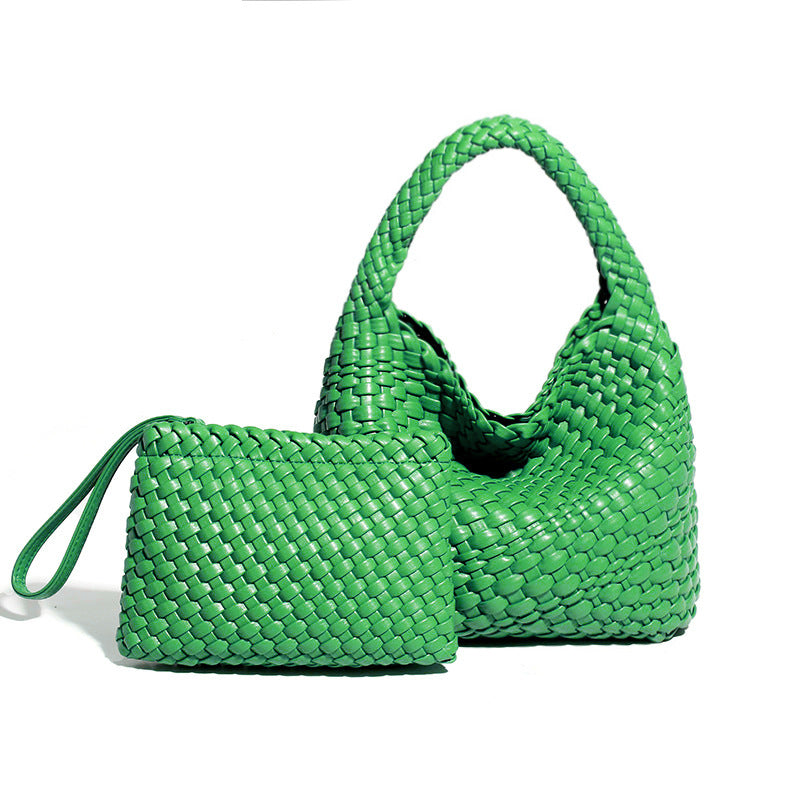 Women's Hand-woven Underarm Portable Fashion Son Mother Bags