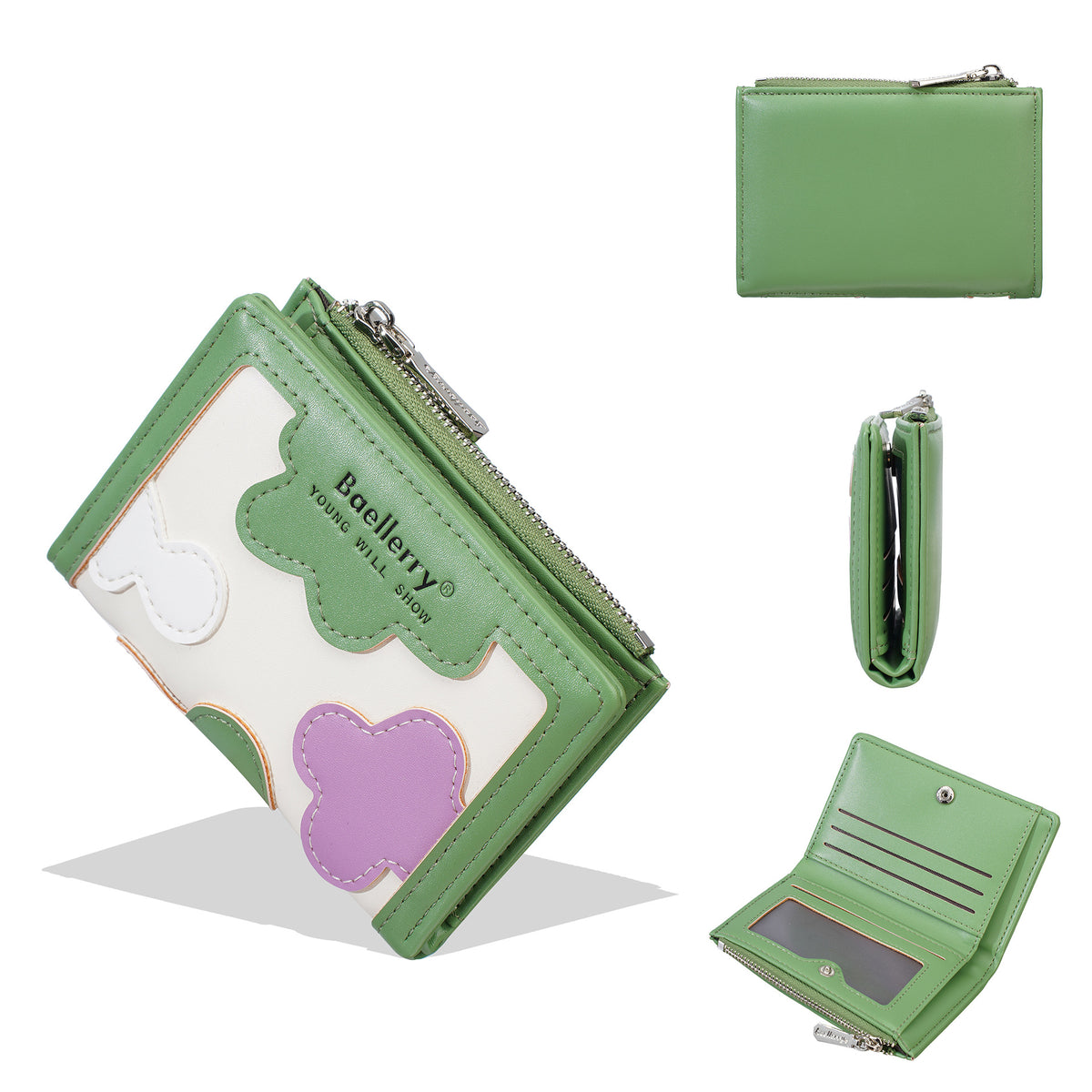 Women's Short High-grade Contrast Color Cartoon Fashion Fresh Ladies Wallet