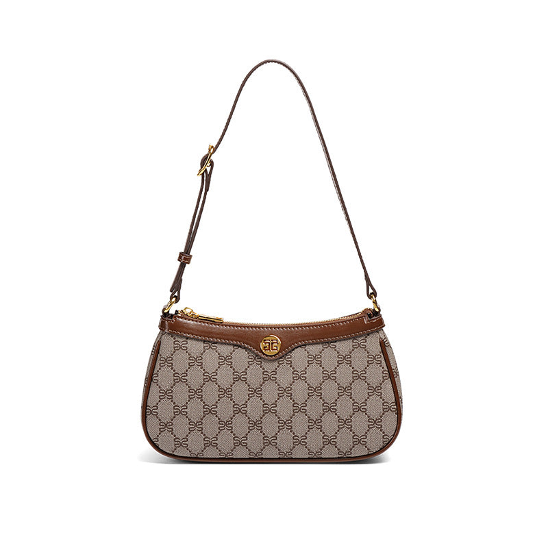 Textured French Style Underarm Simple Fashion Exquisite Light Luxury Women's Shoulder Bag