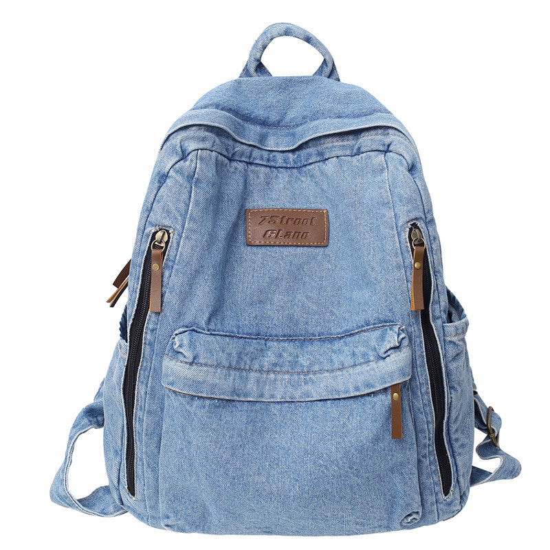 Women's Large Capacity Denim Fashion Style Backpacks