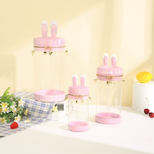 Cotton Doll Transparent Cartoon Rabbit Ear Shoulder Bags