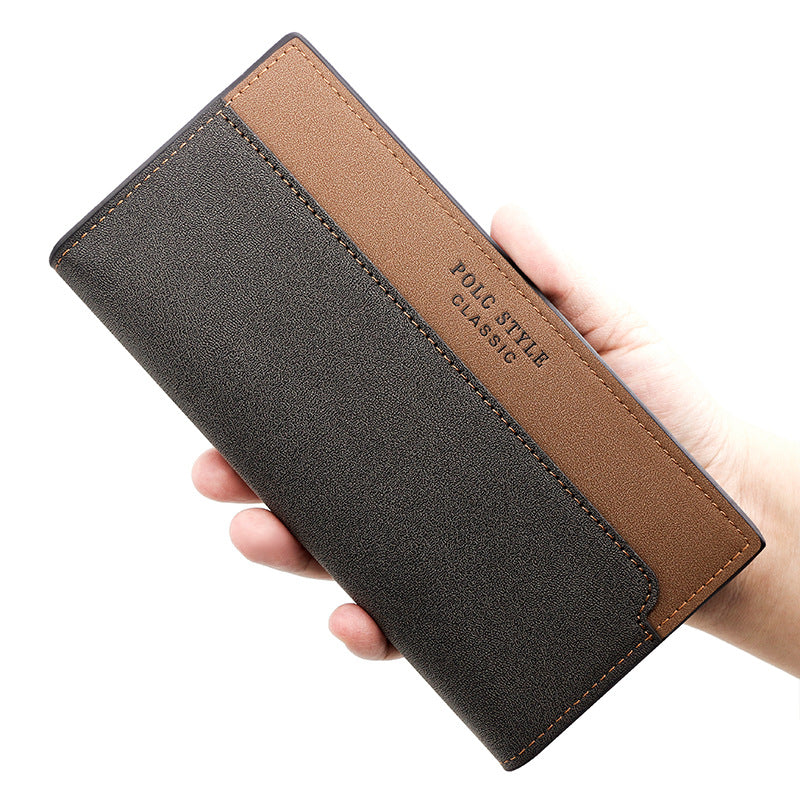 Men's Fashion Embossing Clutch Large Capacity Multiple Slots Men's Wallet