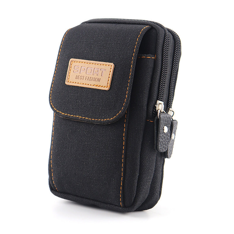 Men's Comfortable Mobile Cell Canvas Pannier Bags