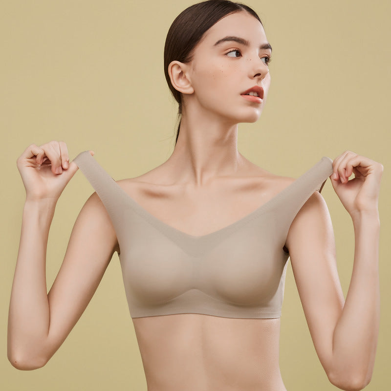 Women's Latex Underwear Lace Thin Silk Big Everyday Bras
