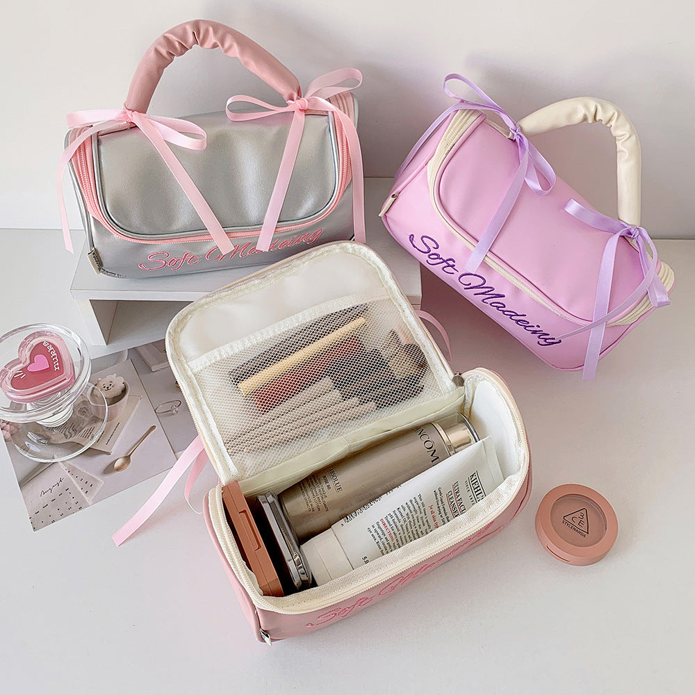 Style Simple Portable Large Capacity Storage Toiletry Waterproof Cosmetic Bags