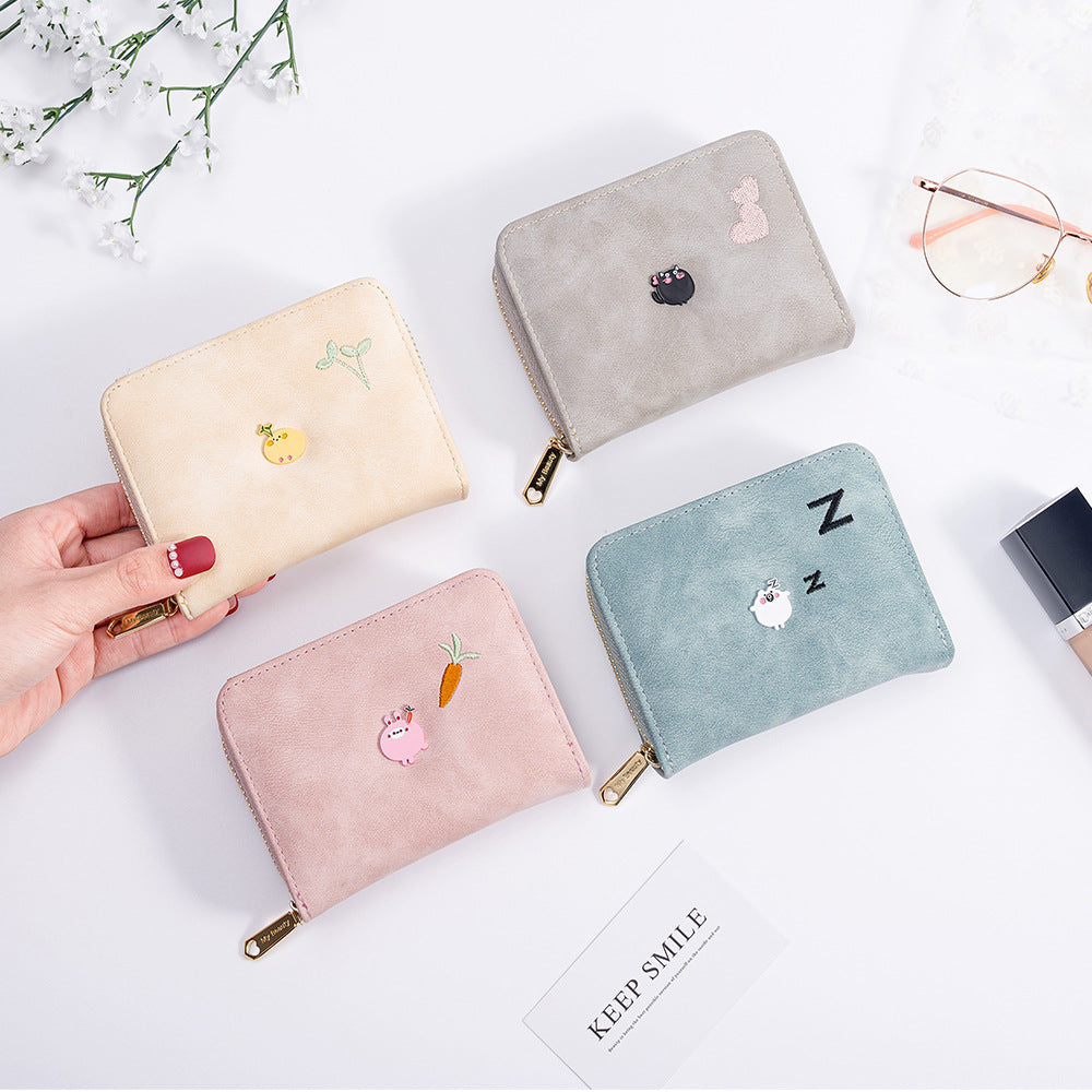 Female Short Versatile Korean Fashion Cute Fresh Card Holder