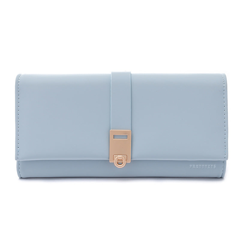 Women's Korean Simple Versatile Large Capacity Multiple Slots Ladies Wallet