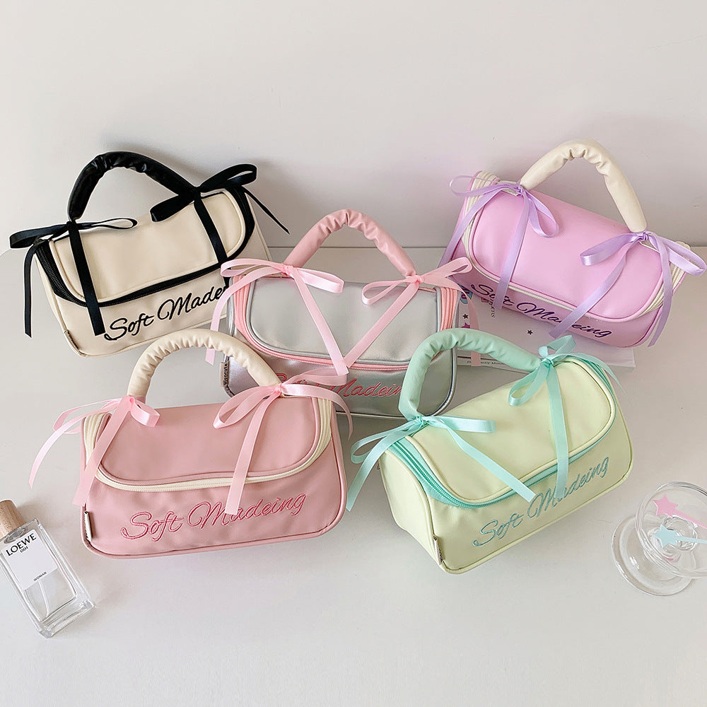 Style Simple Portable Large Capacity Storage Toiletry Waterproof Cosmetic Bags
