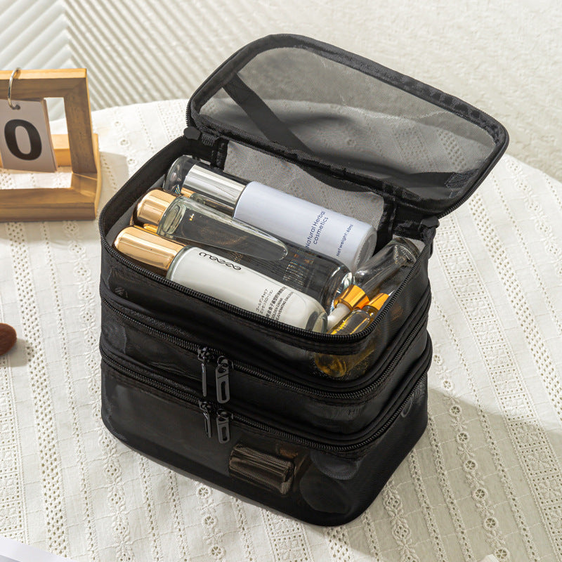 Mesh Large Capacity Wash Storage Tool Box Makeup Bag