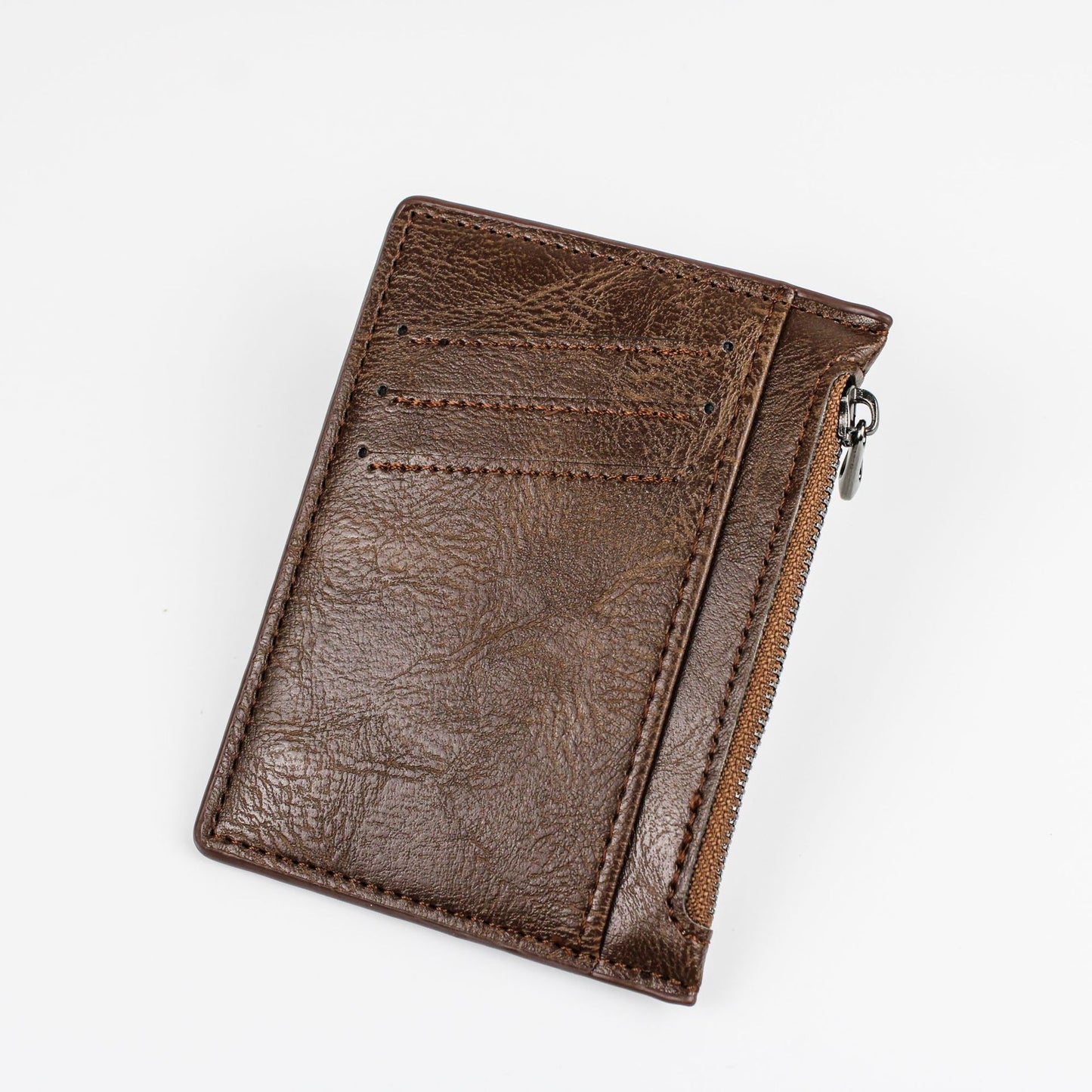 Large Capacity Multiple Slots Unisex Korean Genuine Card Holder