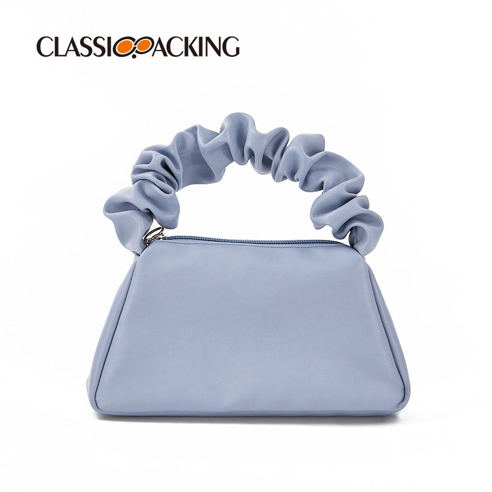 Fashion Sundries Storage Pleated Portable Delicate Pouch Cosmetic Bags