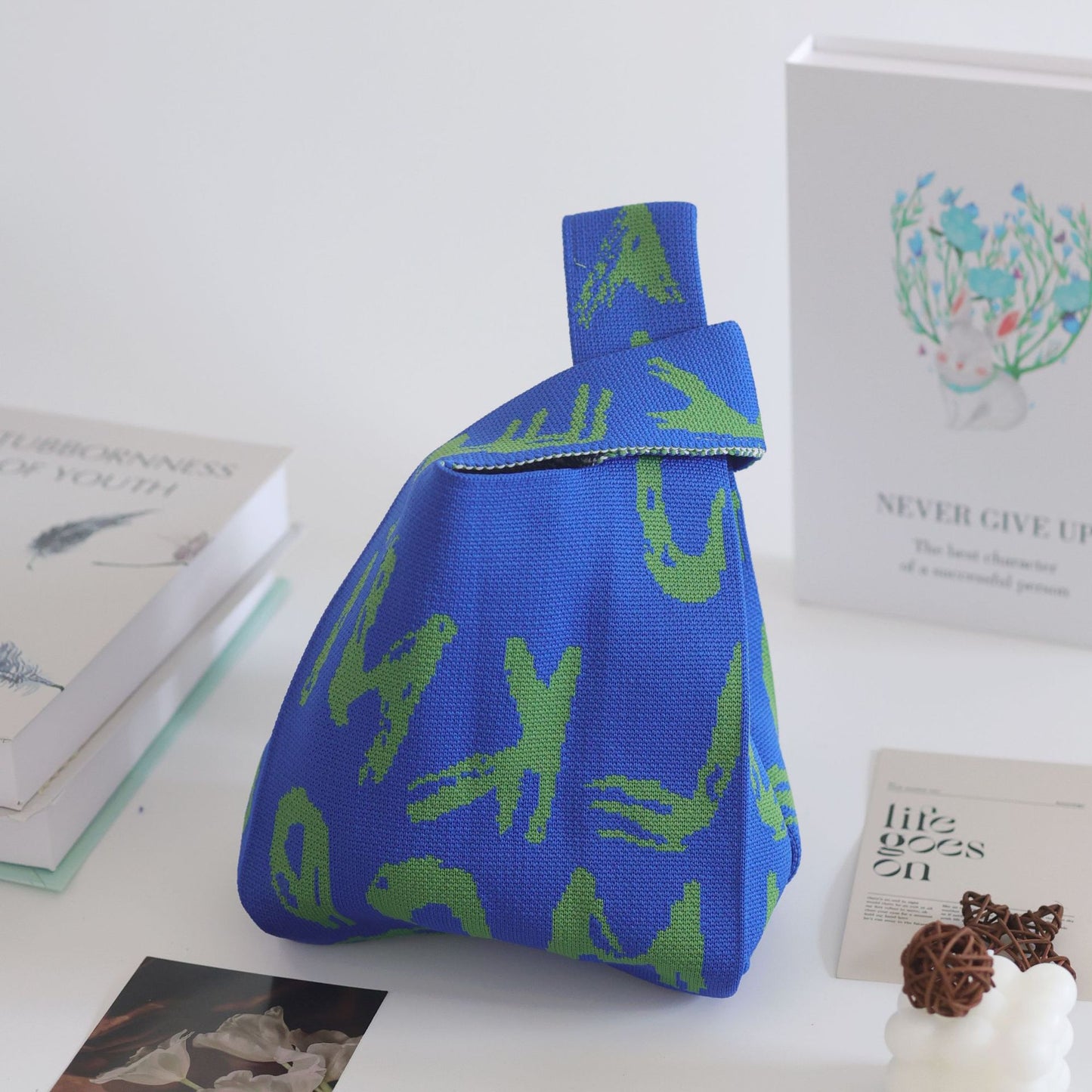 Unique Women's Knitted Woven Vest Simple Handbags