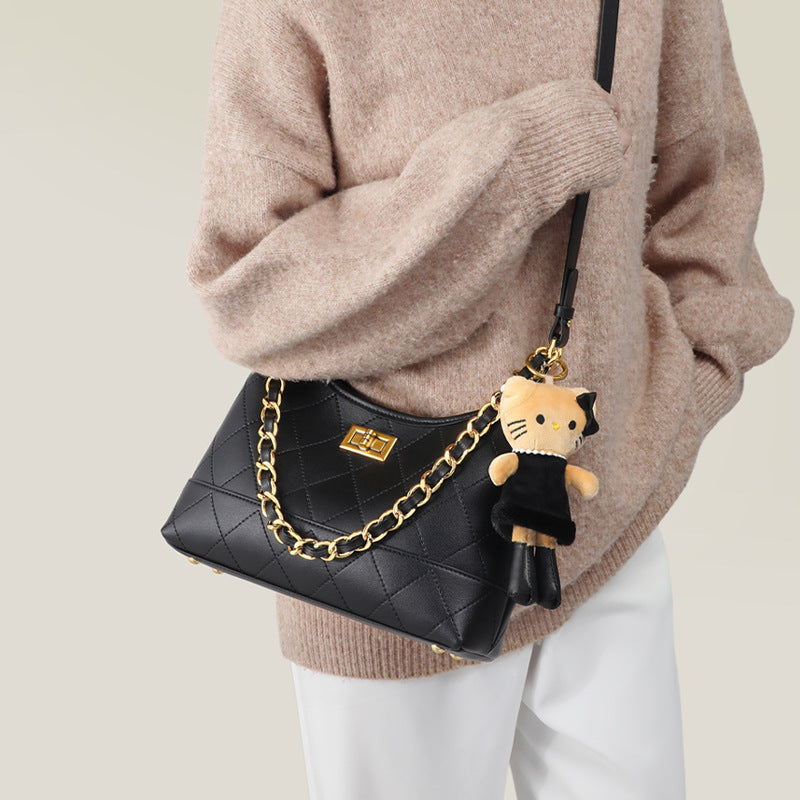 Women's Summer Genuine Leather Advanced Chain Bags