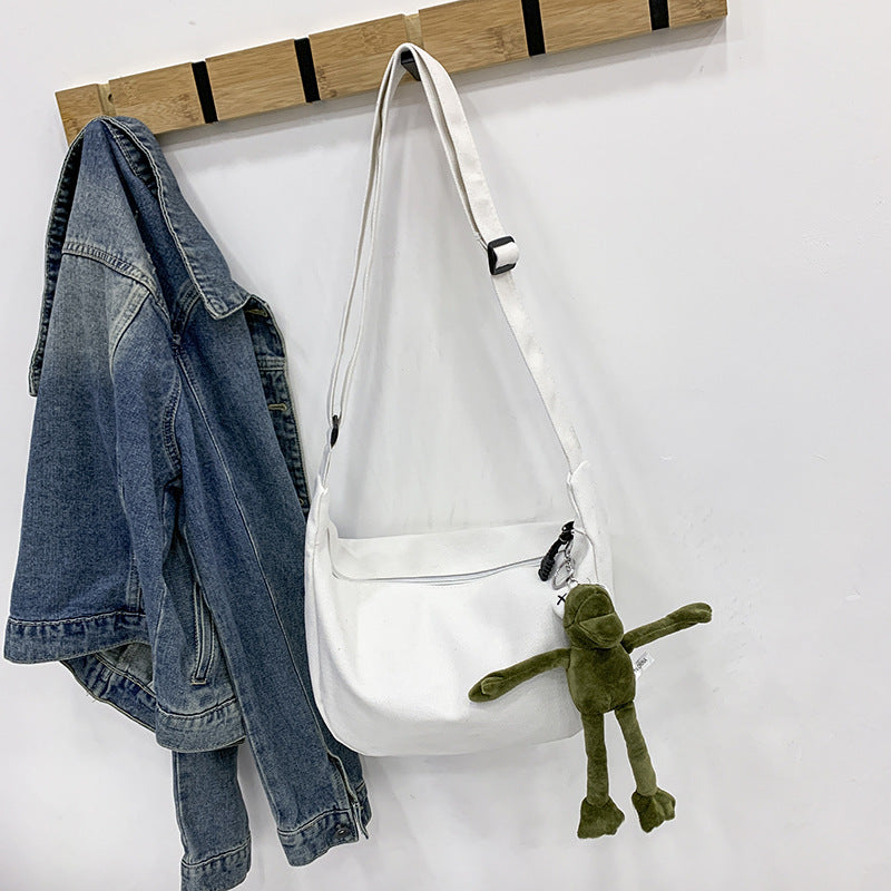 Dumpling Korean Style Large Capacity Canvas Crossbody Bags