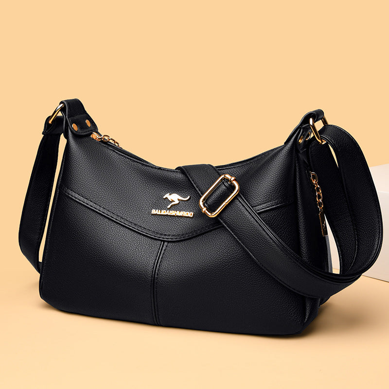 Women's Korean Style Stitching Large Capacity Mom Crossbody Bags