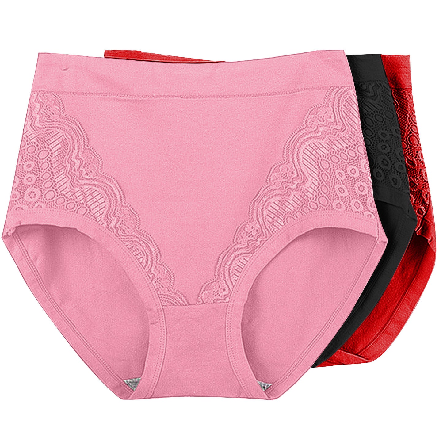 Women's Fat Comfortable Lace Mother Triangle Shorts Panties
