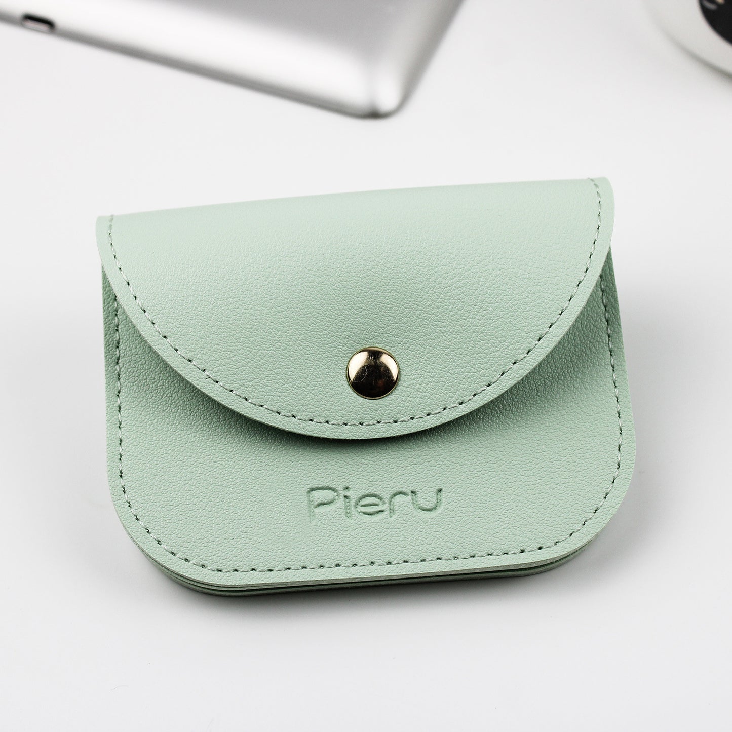 Women's Korean Style Simple Fresh Leather Envelope Card Holder