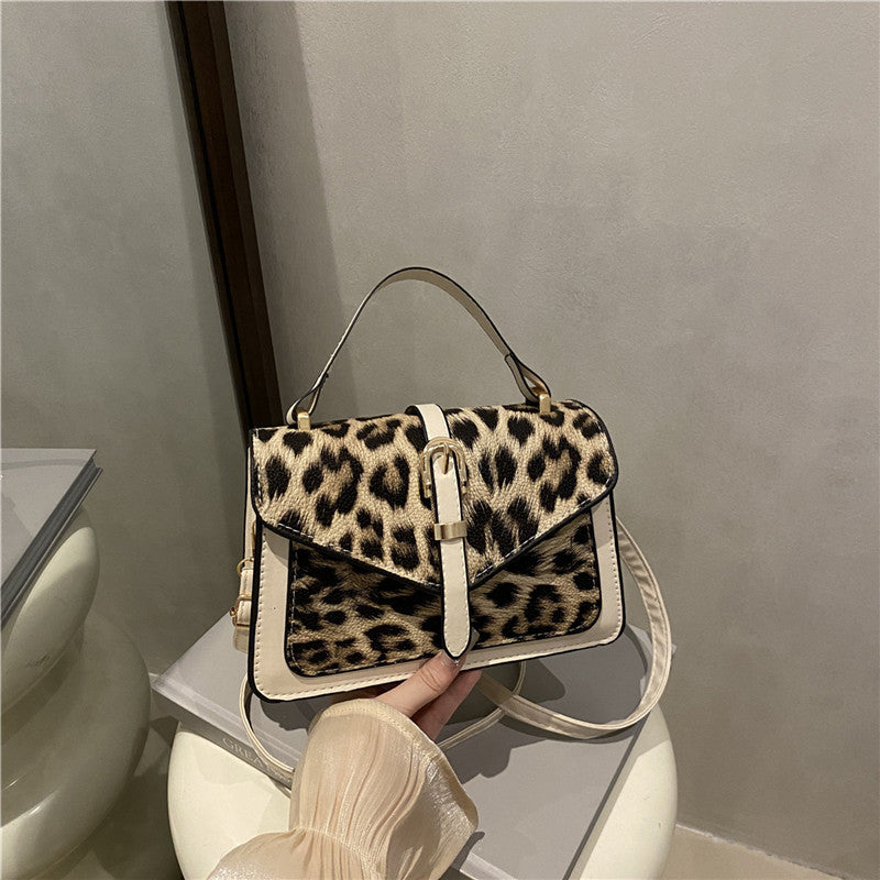 Leopard Print Autumn Personality Fashionable Stylish Female Commute Leisure Bags