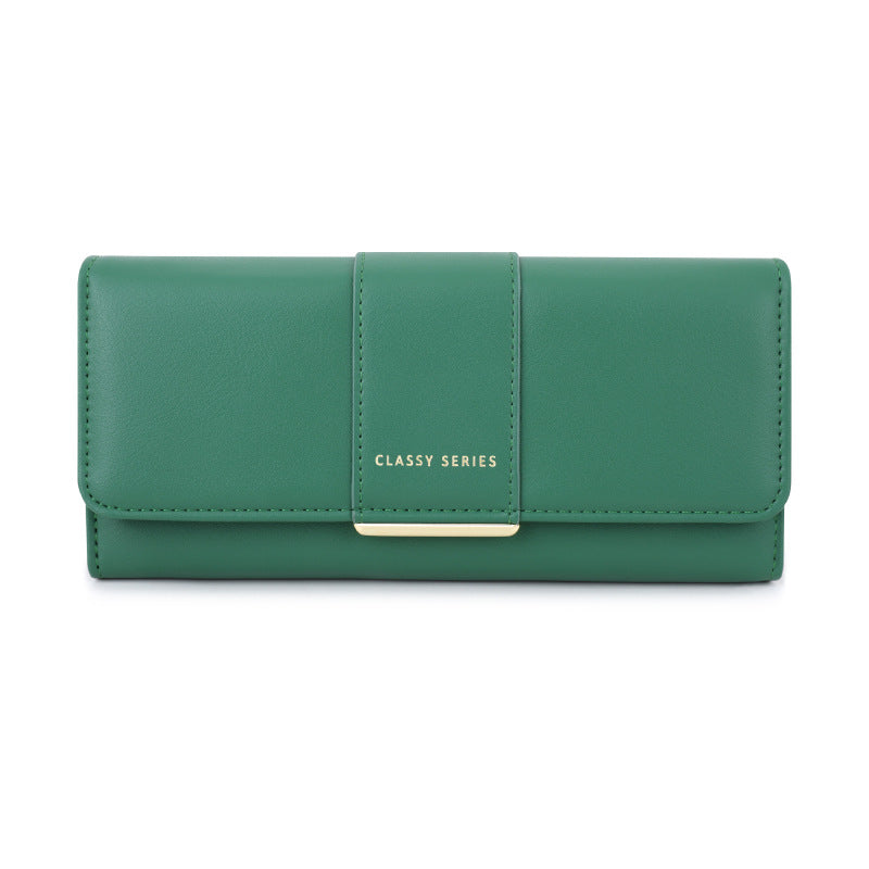 Women's Simple Outing Portable High-grade Leather Storage Super Ladies Wallet
