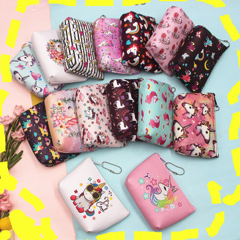 Women's & Children's & Cute Cartoon Unicorn Earphone Bags