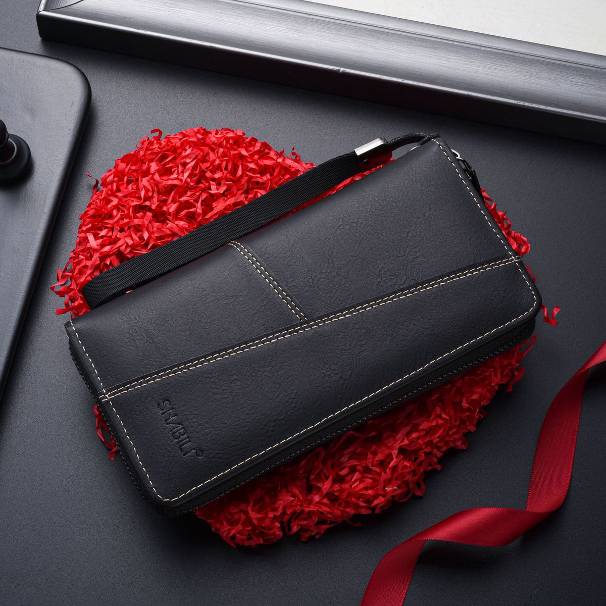 Men's Long Retro Zipper Korean Style Large Card Holder