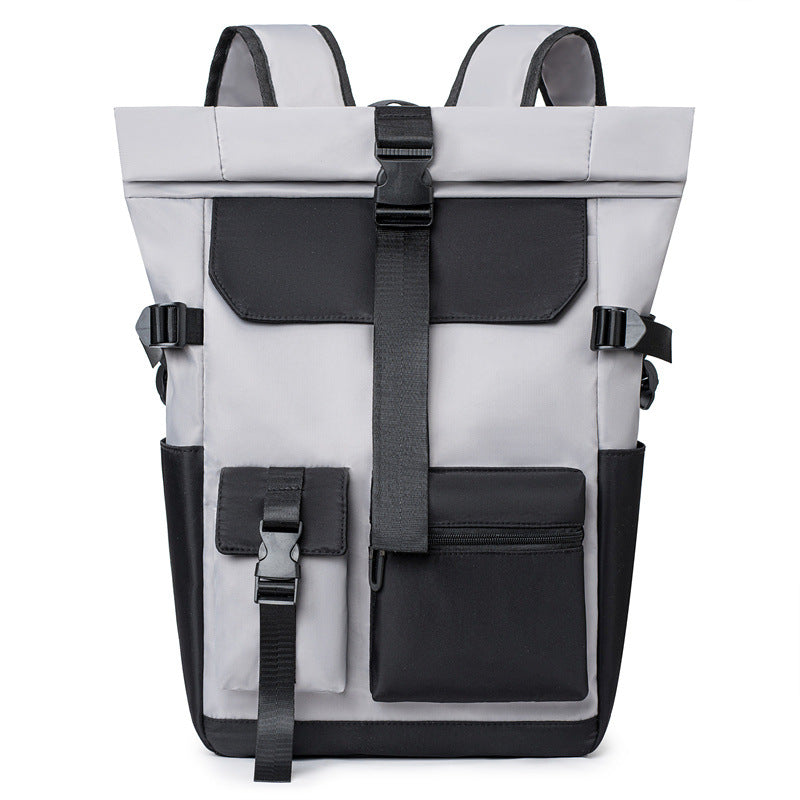 Men's Cover Simple Fashion Curved Edge Top Backpacks