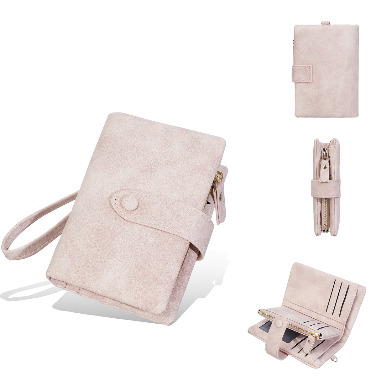 Women's Short Frosted Pattern Multiple Slots Multifunctional Fashion Ladies Wallet
