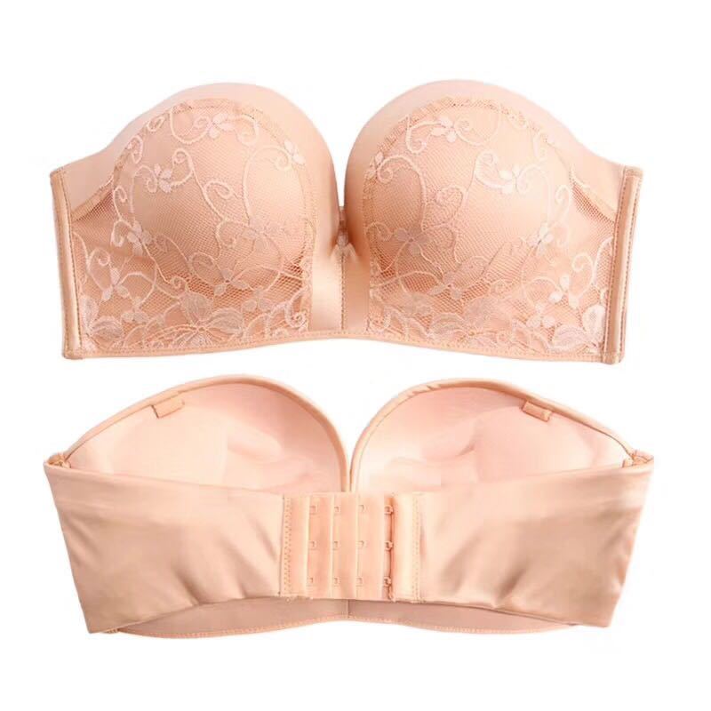 Lace Miracle Strapless Underwear Small Chest Gathered Without Everyday Bras