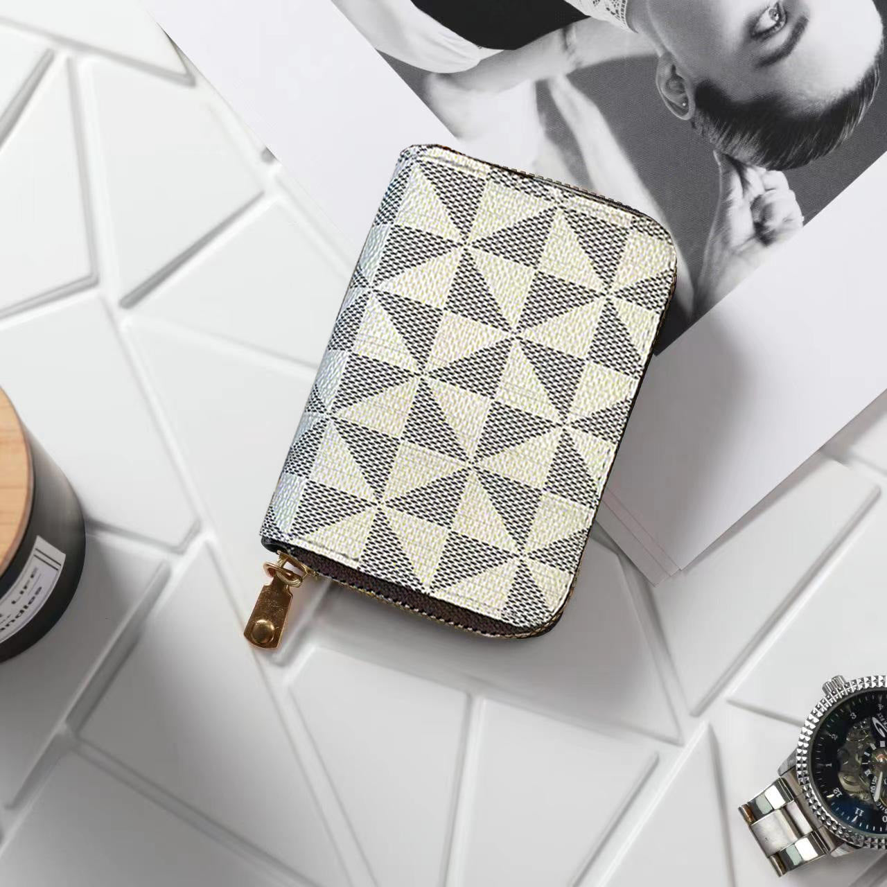 Female Multiple Slots Document Large Capacity Sleeve Card Holder