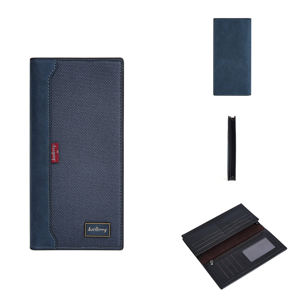 Men's Long Swiping Business Multi Slots Zipper Men's Wallet